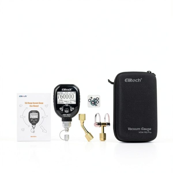 Elitech Vacuum Gauge Digital HVAC 0‑760k Micron-5