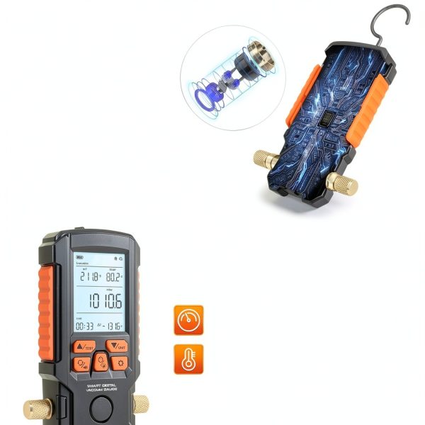 Autory Digital Vacuum Gauge HVAC High Precision Temperature-4