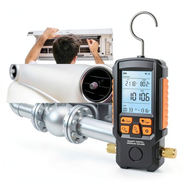 Autory Digital Vacuum Gauge HVAC High Precision Temperature-7