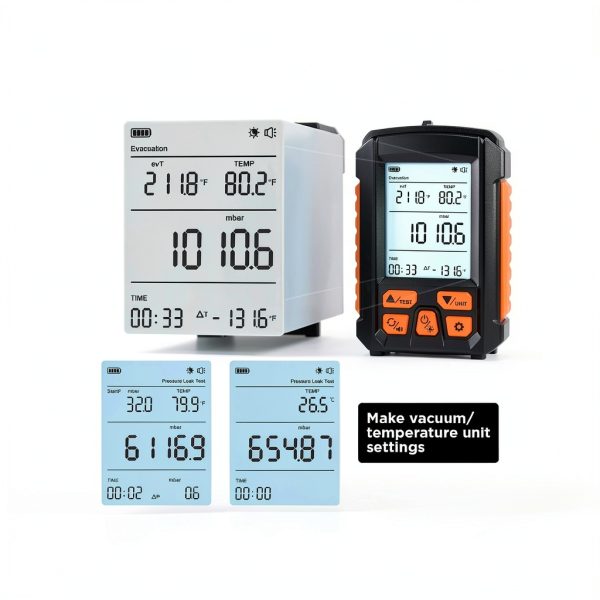 Autory Digital Vacuum Gauge HVAC High Precision Temperature-6
