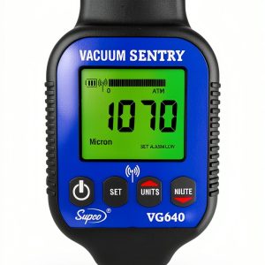 Supco Vacuum Gauge High Resolution Backlit LCD HVAC-0