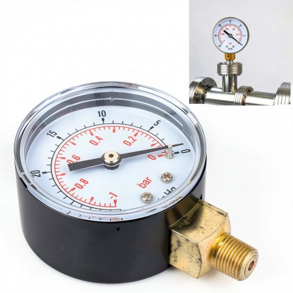 Hyuduo Vacuum Gauge Brass Connector Industrial Measurement-2