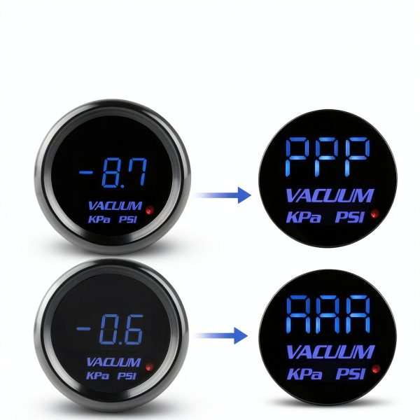 WATERWICH Vacuum Gauge LED Display Night Visibility-2