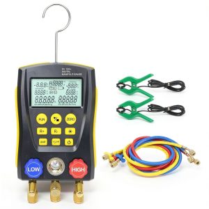 PLAYOCCAR Digital HVAC Gauge Kit Refrigerant Manifold Meter-0