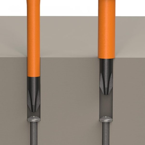 Klein Tools 2-in-1 Insulated Flip-Blade Screwdriver #2 Phillips-9