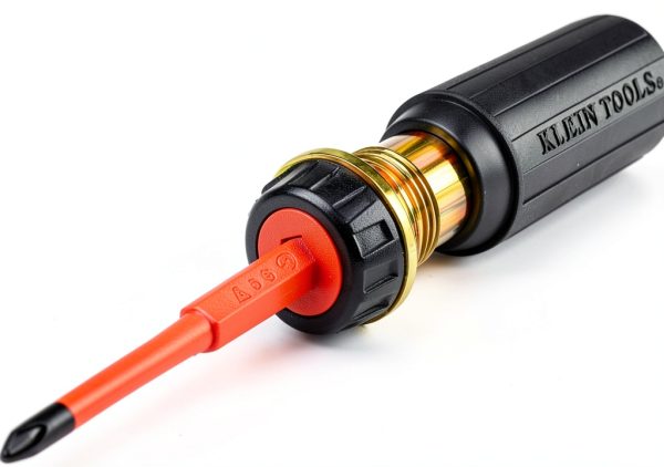 Klein Tools 2-in-1 Insulated Flip-Blade Screwdriver #2 Phillips-0