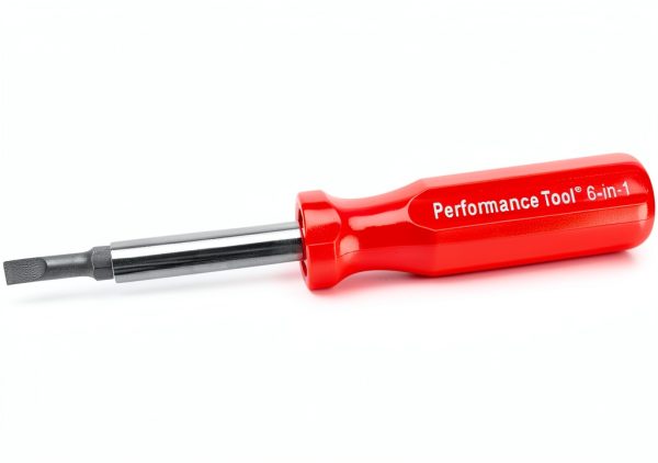 6-in-1 Screwdriver Performance Tool W975 Red Magnetic Steel-3
