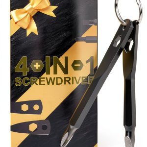 Stonore Keychain Screwdriver 4-in-1 Alloy Steel Tool with Phillips-0