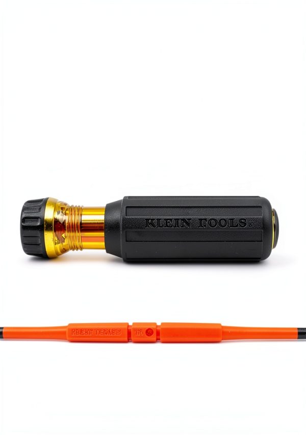 Klein Tools 2-in-1 Insulated Flip-Blade Screwdriver #2 Phillips-1