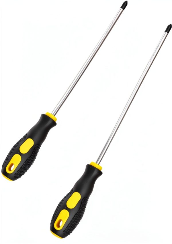 Sipery Phillips Screwdriver Set 2pcs #2 8in Chrome Vanadium Ergonomic-0