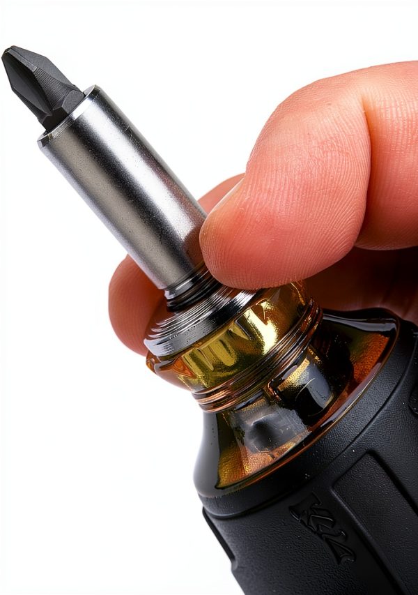 Klein Tools 8 in 1 Stubby Screwdriver Adjustable Length Black Yellow-13