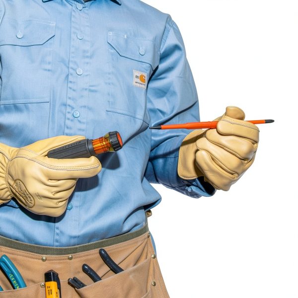 Klein Tools 2-in-1 Insulated Flip-Blade Screwdriver #2 Phillips-2