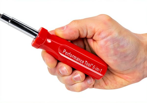 6-in-1 Screwdriver Performance Tool W975 Red Magnetic Steel-5