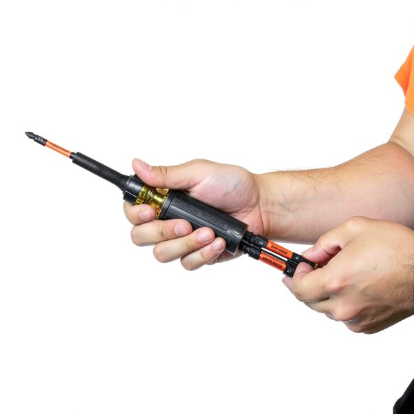 Klein Tools 13-in-1 Ratcheting Screwdriver Set with Impact Bits-4
