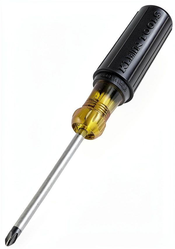 Klein Tools 4" #2 Phillips Screwdriver Cushion Grip Black-3