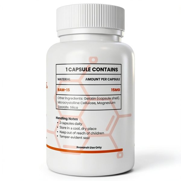 BAM-15 3rd Party Tested Lab Protein by Flux Labs 60 Capsules 15mg Each-2