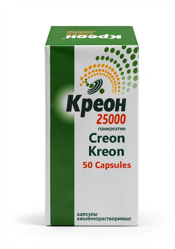 Kreon 25000 300mg 50CPS Lab Enzyme Supplement for Scientific Use-0